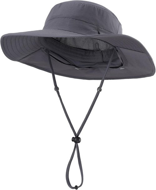 Home Prefer UPF 50+ Sun Hat - Wide Brim Fishing Hat with Neck Flap for Ultimate UV Protection
