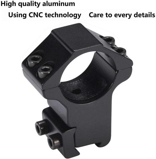 Gotical – 30mm Dovetail Scope Ring Mount High Profile Rings for 11mm Dovetail Rails and Durable Material (Pair of 2)