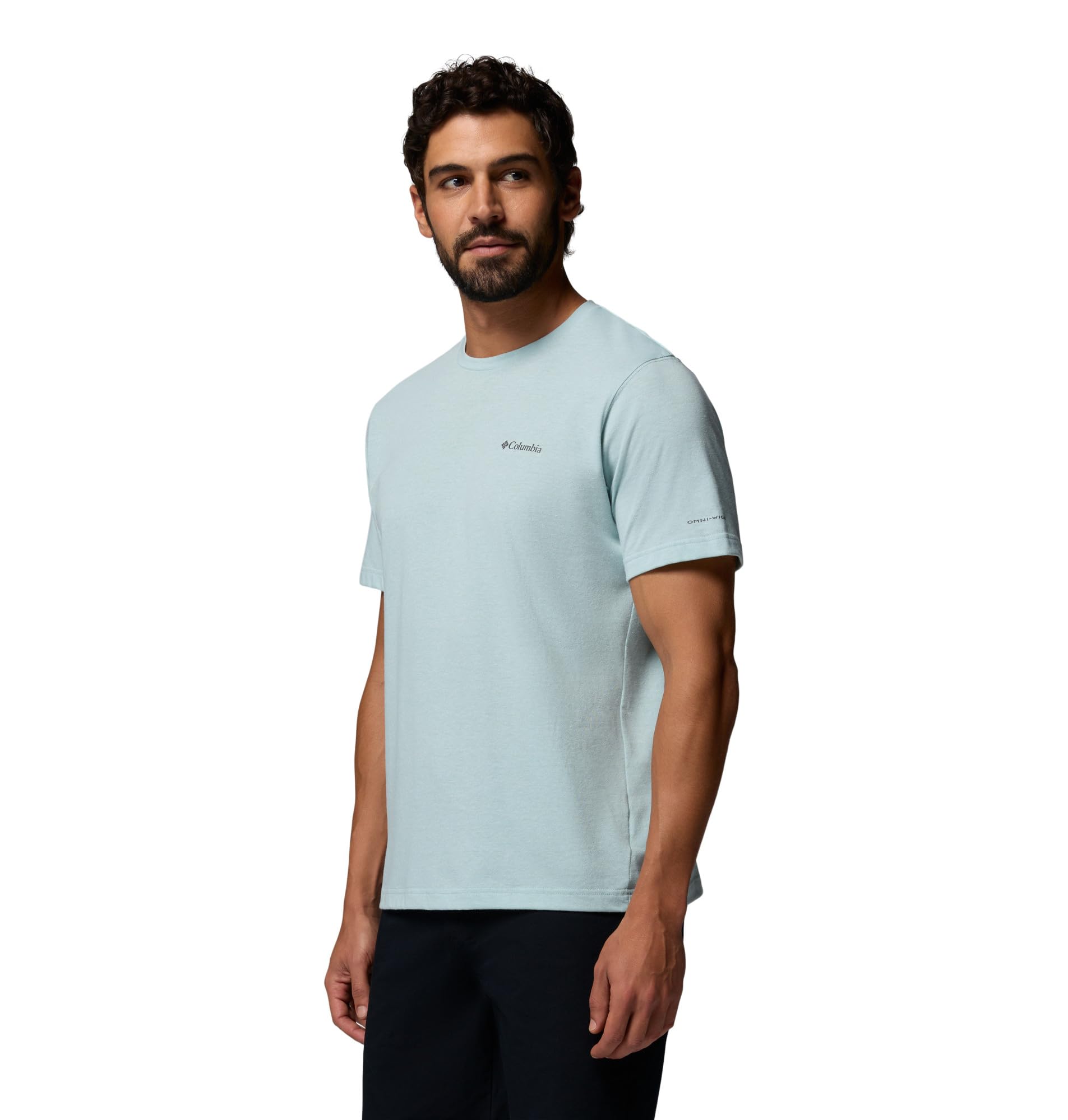 Columbia Men's Thistletown Hills Short Sleeve T-Shirt, Crushed Blue/Heather, 2X