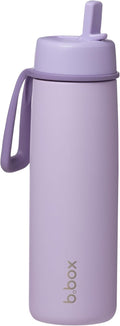 b.box Insulated Water Bottle - 23oz Flip Top Lid, 44 Hours Cold, Leak Proof, BPA Free - Lilac Love