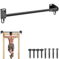 SELEWARE Fully Welded Heavy Duty Pull Up Bar Wall Mount Chin Up Bar for Doorway, Beam & Joist | Mounted Pull Up Bar with Resistance Band Hooks, Supports 440 lb Capacity