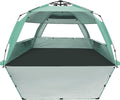 WhiteFang Deluxe Beach Tent - UV Protection Sun Shade Shelter for 3-6 People | Extendable Floor & Ventilating Windows