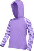 Skiennix Boys Rash Guard Swim Hoodie - UPF 50+ UV Sun Protection Long Sleeve Shirt | Kids SPF Waterwear