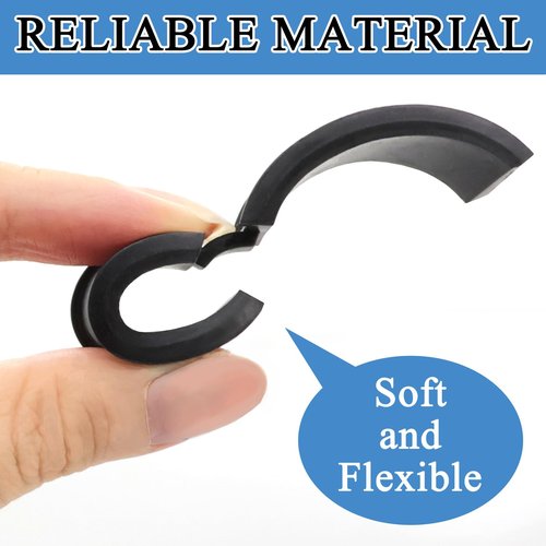 TiciKim 16 Pcs Bicycle Handlebar Rubber Gasket Fits 22.2/25.4 to 31.8 mm Bike Handlebar Extender Anti-Vibration Non-Slip Lightweight Durable Handlebar Stem Shim Spacer Adapters