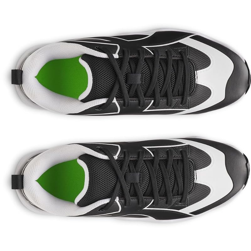 Under Armour Leadoff Icon Low RM JR Baseball Cleats - 001 Black/Black/White Little Kid