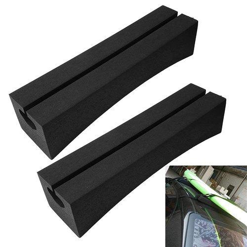 Jadeshay Car Roof Rack Pads for Surfboards, Kayaks and SUPs, Universal Soft Lightweight & Durable PE Car Top Crossbars, Easy to Install Portable Roof Racks