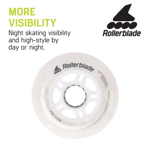 Rollerblade Moonbeam 72mm Wheels, 4 Pack