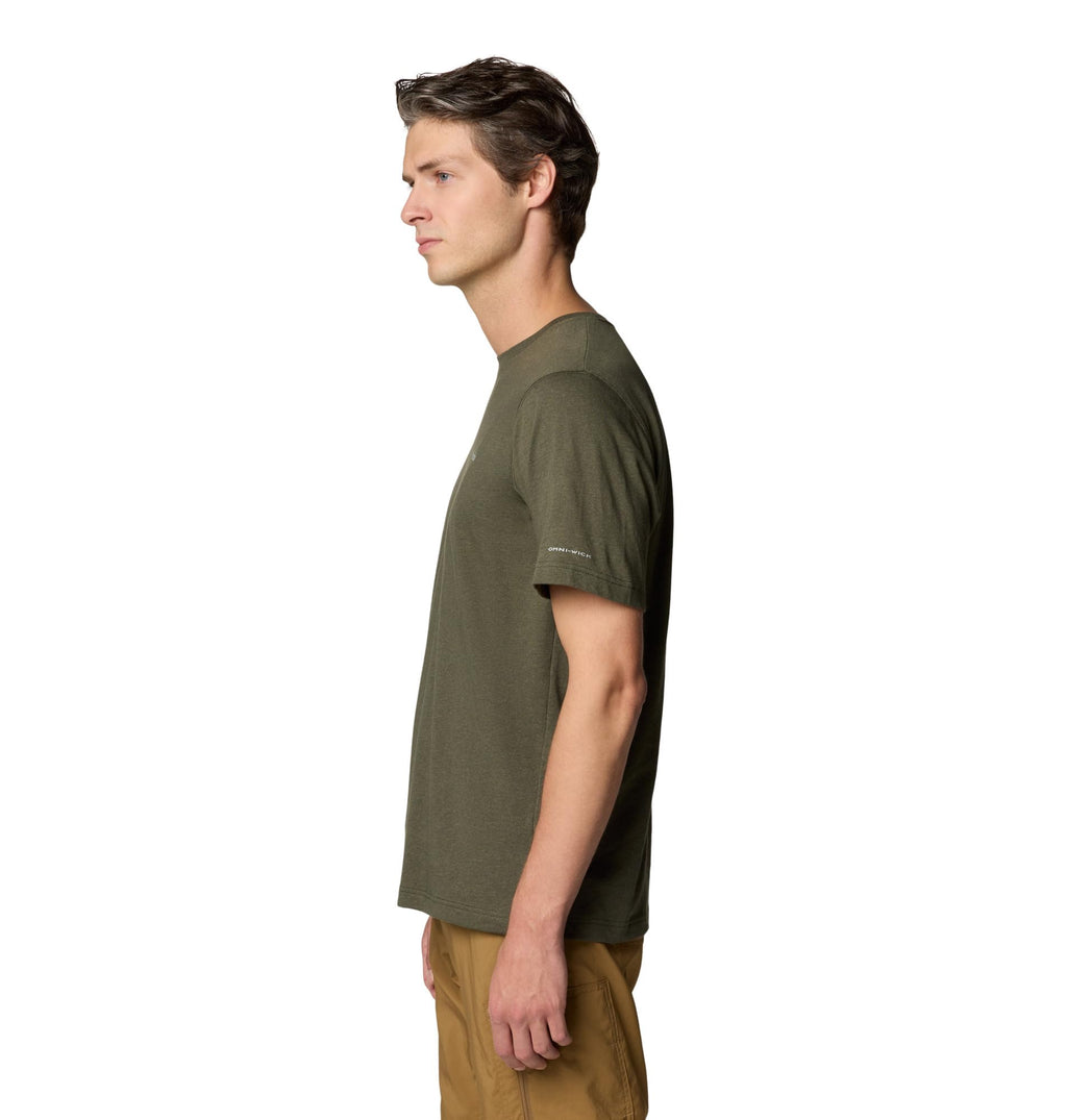 Columbia Mens Thistletown Hills Short Sleeve T-Shirt, Greenscape Heather, 5X Tall