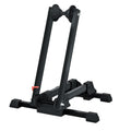 Sports Foldable Alloy Bicycle Stand Bike Floor Parking Rack Steady Wheel Holder Fit 20"-29" BikesIndoor Home Garage Cycling Storage Organizer Cycle Tires Rack Holder for Mountain and Road Bike