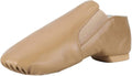 Dynadans PU Leather Jazz Shoes - Slip-On Dance Footwear with Side Elastics for Kids (Toddler to Big Kid)