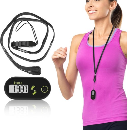 3D Pedometer - Accurate Clip-On Step Counter with Large Digital Display for All Ages