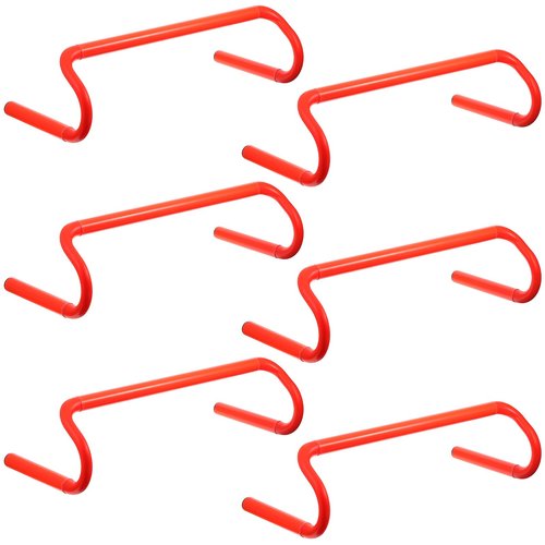 Lemecima 6 Pack Agility Speed Training Hurdles- 6" Detachable Agility Training Hurdles- Sports Practice Equipment for Athletes, Soccer, Basketball