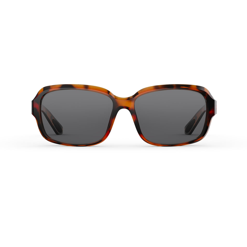 Rheos Amelia Floating Polarized Sunglasses | 100% UV Protection | Boating & Fishing | Water Sports | Anti-Glare (Tortoise | Smoke)