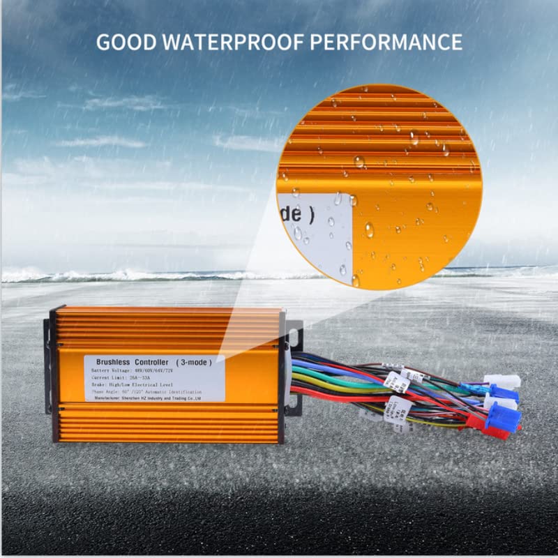 High-Power 48V/64V/72V Brushless Motor Controller 1000W-1500W for Electric Bikes