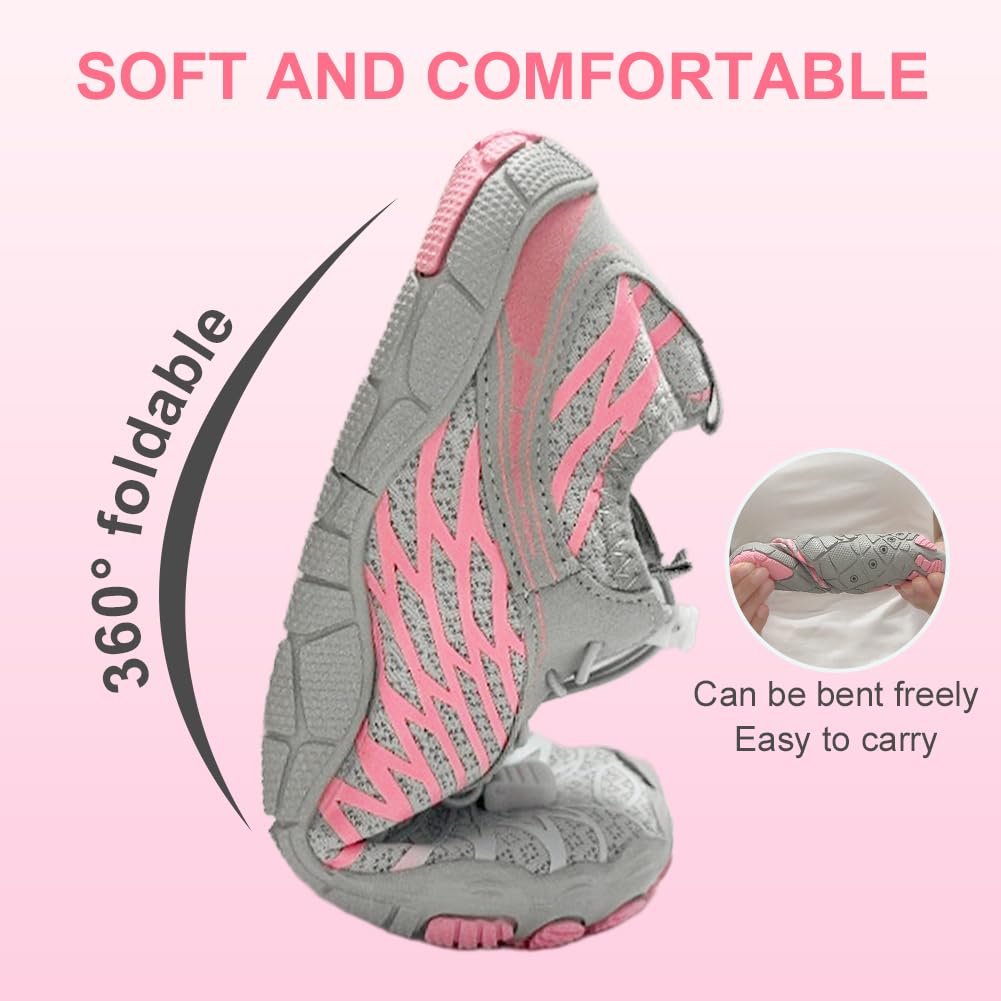 ELETON Barefoot Shoes Women Men Footwear, Wide Toe Box Hiking Zero Drop Non-Slip Quick-Dry River Boat Pool Beach Water Shoes, Lightweight Swimming Running Walking Sneakers Unisex