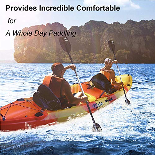 RELIANCER Deluxe Padded Kayak Seat with Backrest & Storage Bag - 2 Pack