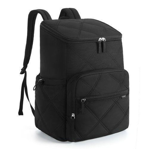 TOURIT Insulated Backpack Cooler: 30 Cans Waterproof Leakproof Soft Cooler Bag Beach Travel Picnic Camping Black