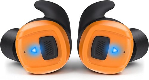 GLORYFIRE Bluetooth Ear Protection Earplugs - Noise Reduction Hearing Buds | Charcoal & Blaze
