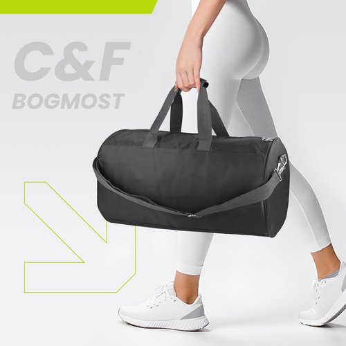 C&F BOGMOST Small Travel Duffel Bag - Foldable Waterproof Gym Bag for Men & Women | Lightweight Oxford Cloth - Pink