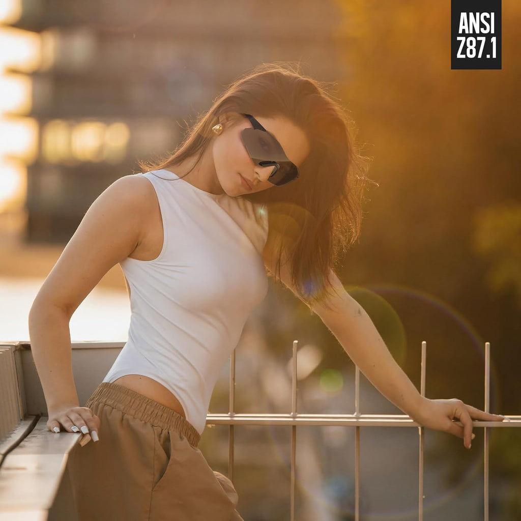 Xaegistac Safety Glasses - Anti-Fog Shooting Glasses with Wide Field of View & Soft Nose Pad