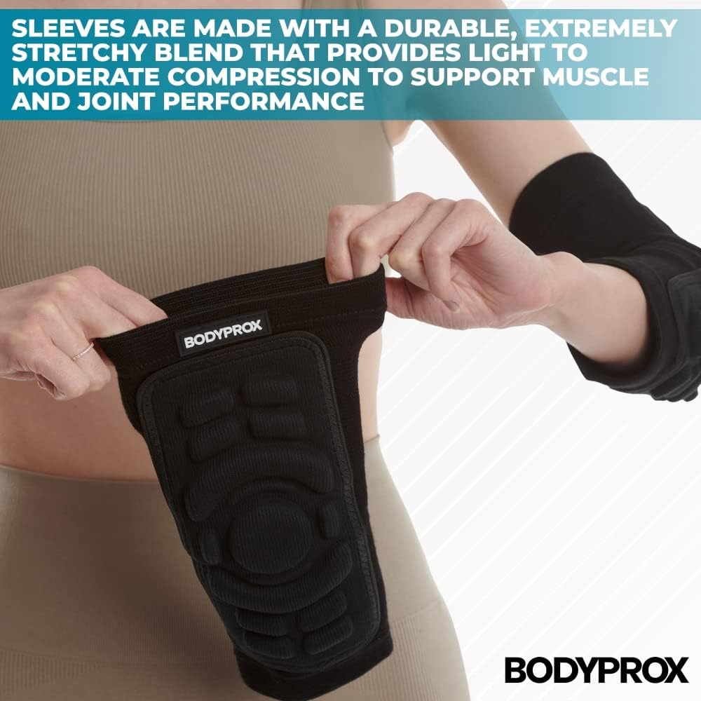 Bodyprox Elbow Guard Sleeves - Protective Pads for Enhanced Comfort | 1 Pair