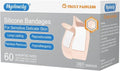 Hysimedy Silicone Adhesive Bandages - Hypoallergenic & Breathable | 60 Count Assorted Sizes for Sensitive Skin