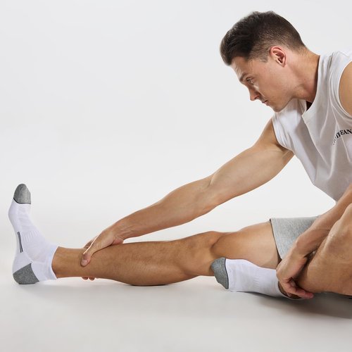 FITRELL Men's Ankle Running Socks - Cushioned Low Cut Athletic Socks | Sizes 7-9, 9-12, 12-15