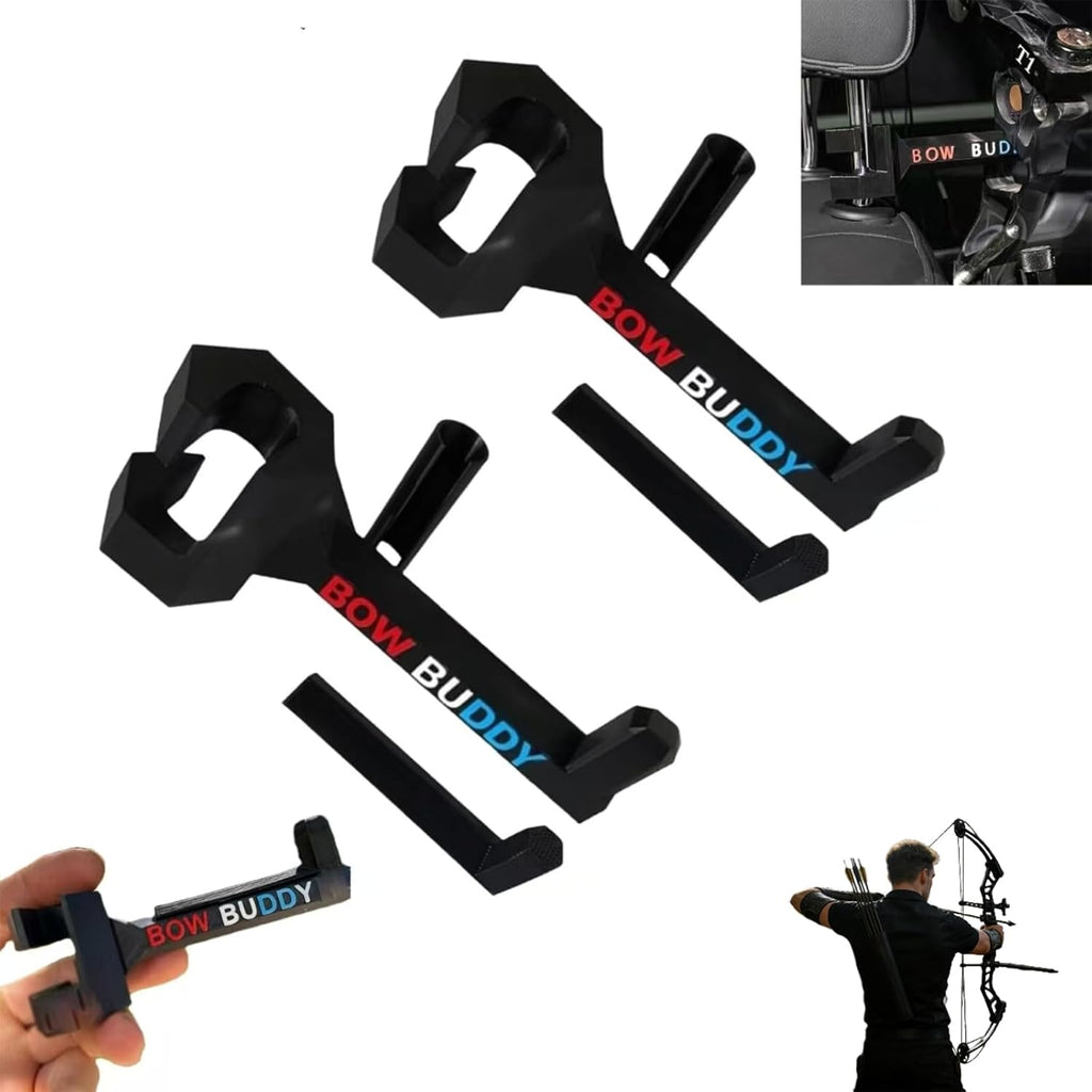 Skiennix Portable Headrest Bow Hanger - Secure Mount for SUV & Truck, Ideal for Hunting Gear Storage