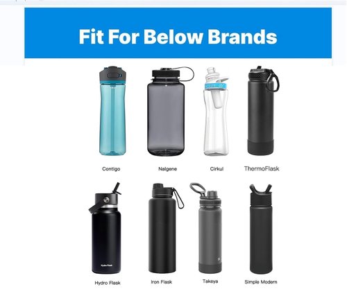 UWSTE 2Pack Replaceable Lids for Nalgene Water Bottles 32 oz, Replacement Cap for Nalgene wide mouth bottle, Loop Top Lid, BPA Free.