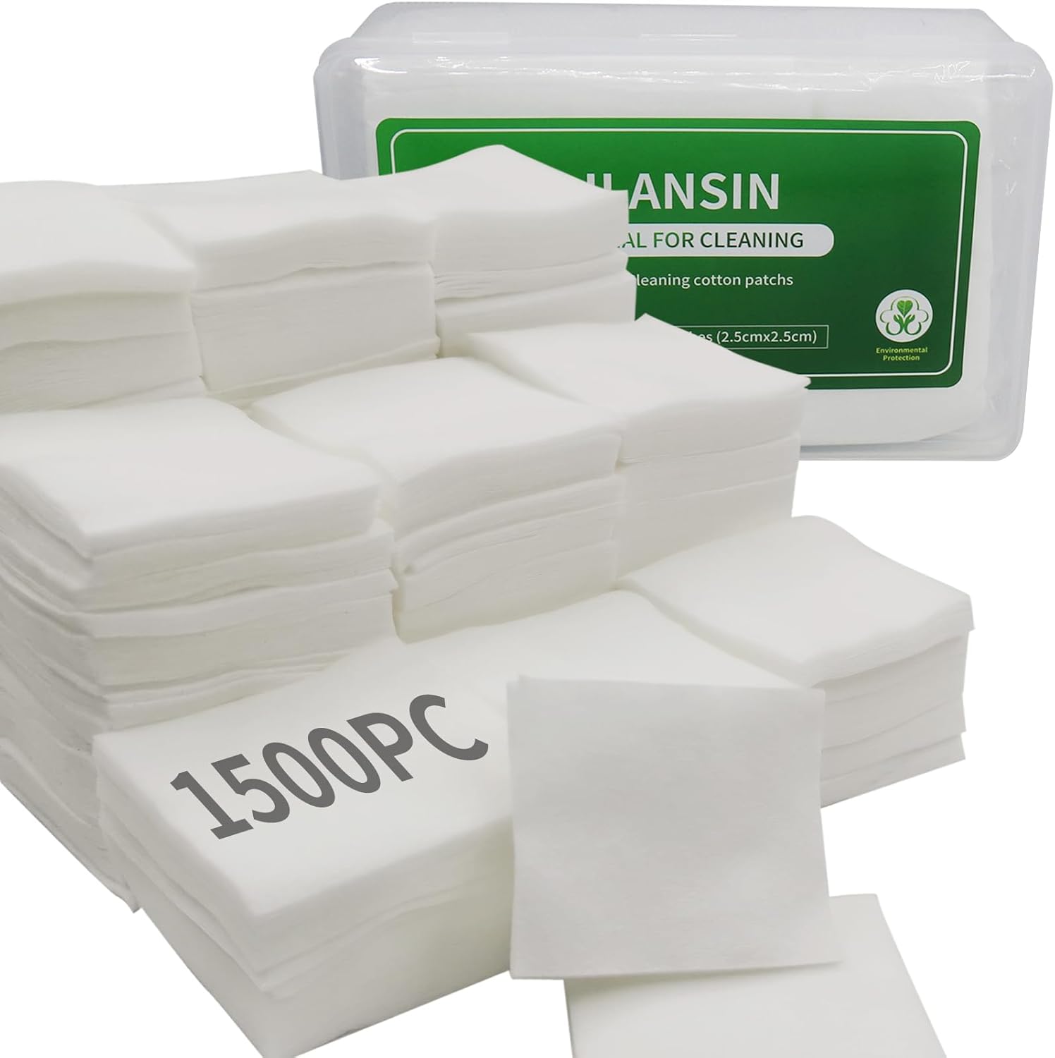 Skiennix Gun Cleaning Patches - 3000/1500 PCS Lint-Free Cloths with CLP Oil | 2"x2" for All Firearms