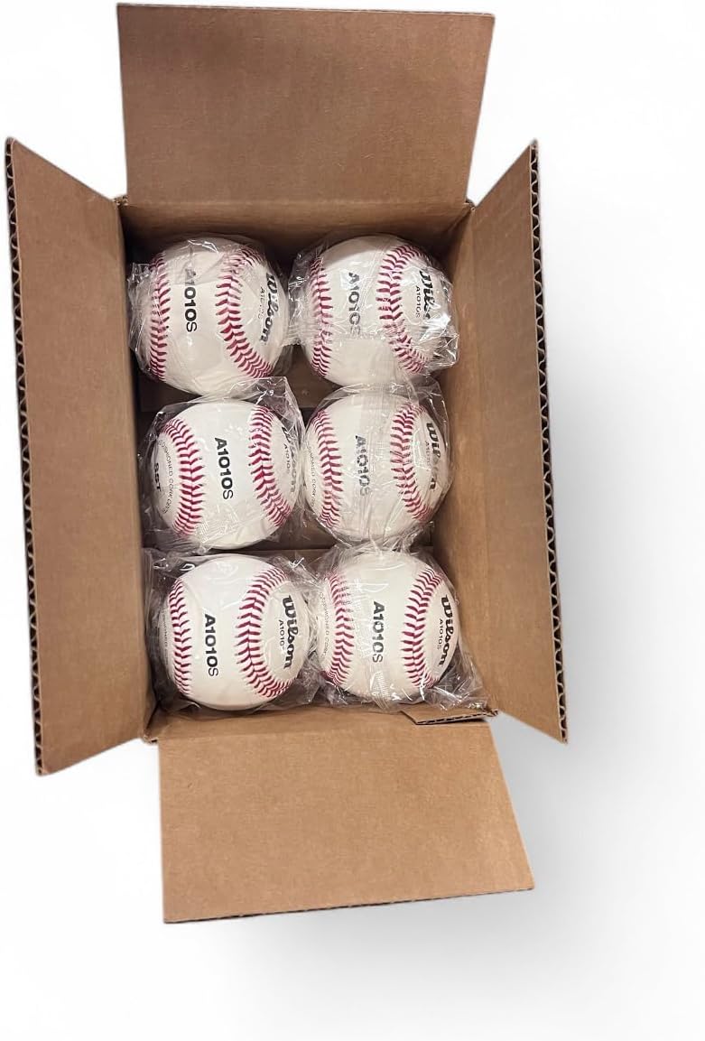 WILSON WTA1010S Baseballs - Premium Quality 6-Pack for Enhanced Performance