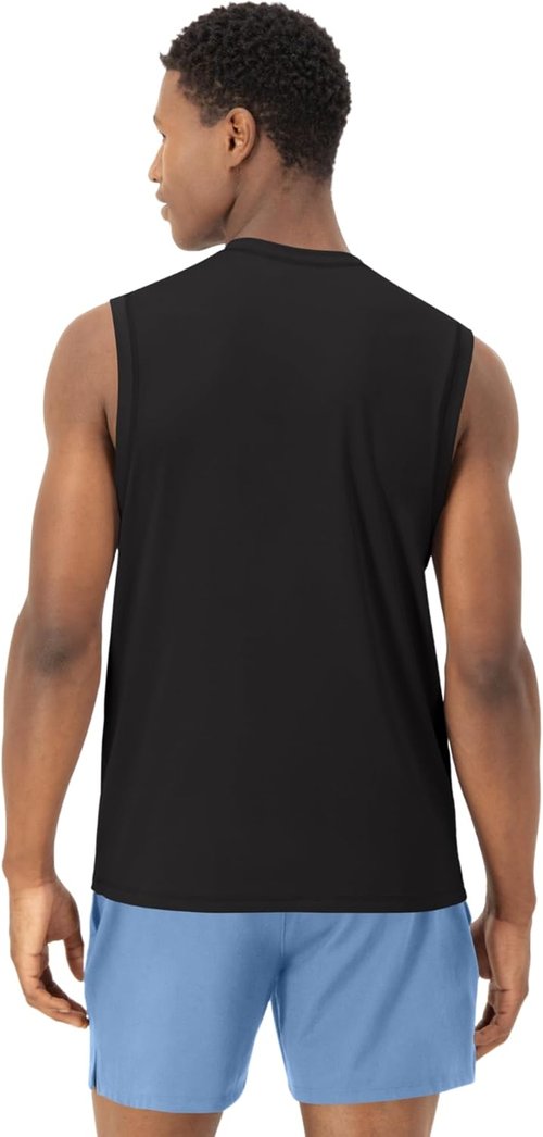 Hanes Men's Moves Tank - Performance Moisture-Wicking Tank Top with 4-Way Stretch
