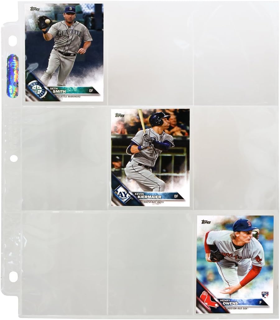 Ultra Pro Silver Series 9-Pocket Pages - 25 Count Pack for Protecting Sports & Game Cards | Perfect with Pro-Binder