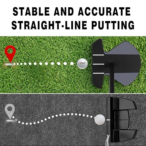 PGM Zero Torque Golf Putter for Men & Women Right Handed 34 Inch Black - Stable and Accurate