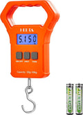 HEETA Digital Fishing Scale - 110lb Capacity, Backlit LCD Display, Non-Slip Handle & Batteries Included