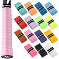 15 Pack Tennis Racket Grip Tape, Precut PU Anti-Slip Tennis Racquet Grip Tape with Dry Feel, Sweat Absorption, Comfortable Handle Overgrip Grip Wrap for Tennis/Badminton/Pickleball (Multi Color)