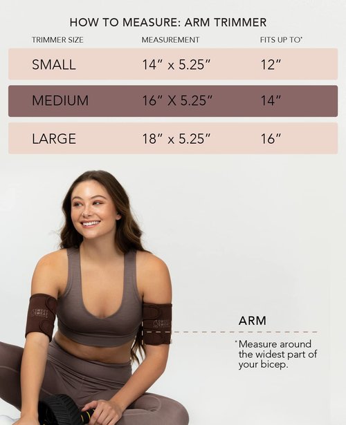 Sports Research Sweet Sweat Arm Trimmers - Premium Sweat-Enhancing Fitness Arm Wrap - Neoprene · Adjustable Sizing · for Women & Men