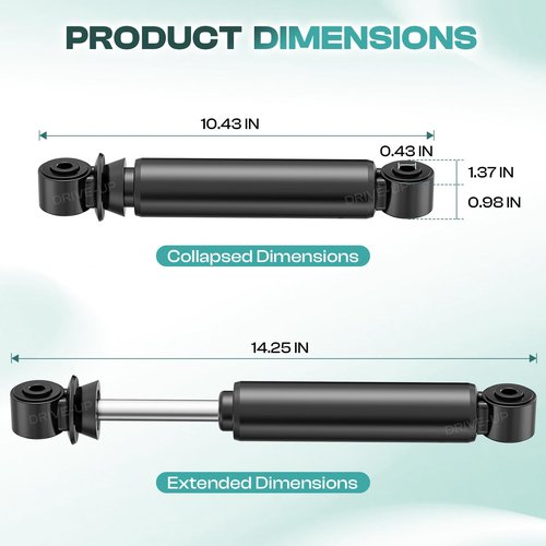 DRIVE UP Rear Shock Absorbers for EZGO RXV Golf Cart Gas Electric Models 2008-2013.2,Replaces 603637 611724