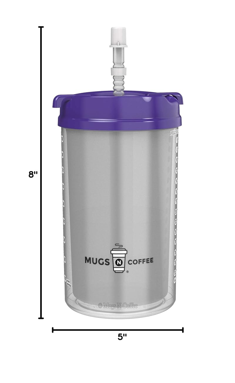 32 oz Travel Mug with Lid - Double Wall Insulation, BPA-Free, Leak-Resistant - Purple