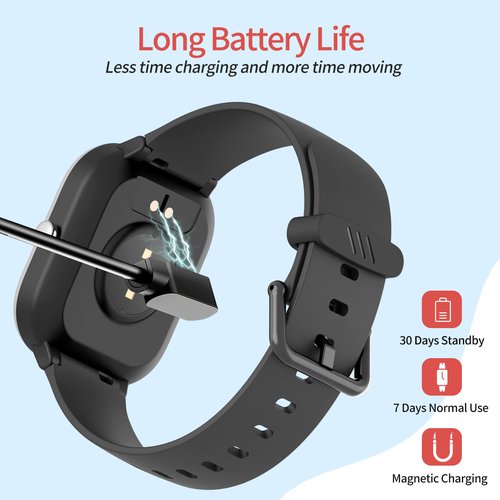 HENGTO Kids Fitness Tracker Watch, IP68 Waterproof Smart Watch with 19 Sport Modes, Pedometer, Heart Rate Monitor, 19 Sports Modes, Great Gift for Kids