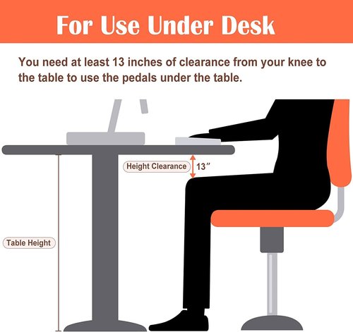 GOREDI Under Desk Exercise Bike Pedal Exerciser, Fully Assembled Pedal Exerciser for Seniors, Foldable Mini Exercise Bike for Office Fitness with LCD Display, Peddler Exerciser for Arm & Leg 202519