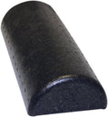 CanDo Black Composite Foam Roller - High-Density Muscle Recovery & Massage Therapy | 6" x 12" Half-Round
