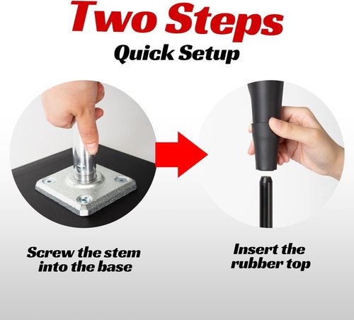 JASCOPRO Portable Batting Tee - Height Adjustable 25-37 Inches | Premium Rubber Top & Metal Base for Baseball & Softball