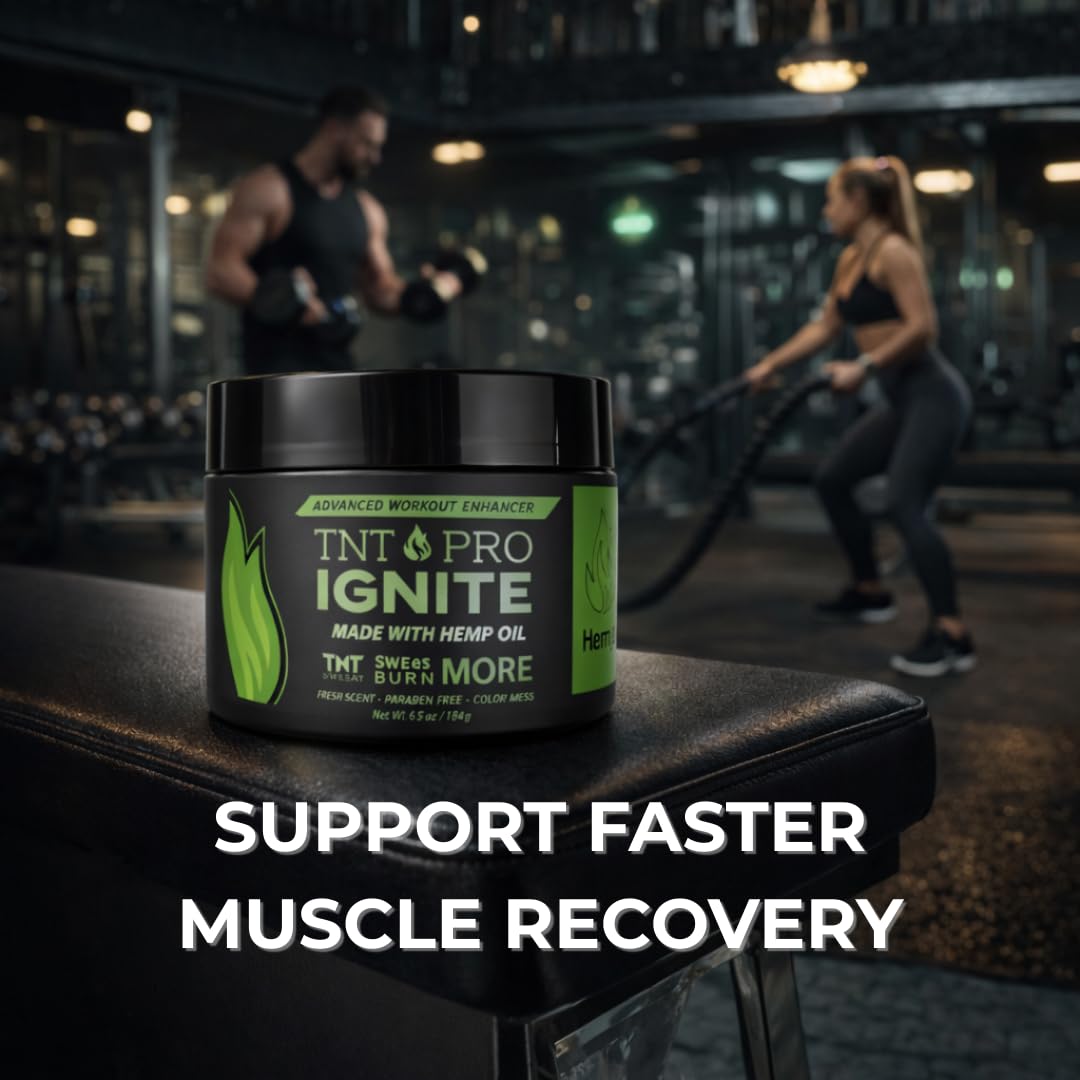 TNT Pro Ignite Sweat Cream - Firming & Tightening Pre-Workout Hot Gel for Enhanced Performance