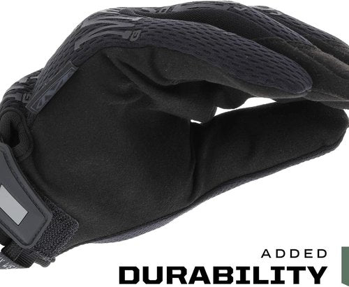 Mechanix Wear Original Covert Tactical Work Gloves - Secure Fit & Flexible Grip | Durable Touchscreen Safety Gloves for Men (Large, Black)