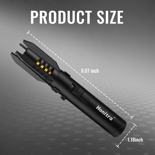 Torch Lighters, Butane Lighters, Adjustable Jet Flame Torch Lighters, Windproof Refillable Gas Torch Lighter Long Lighter for Candle, Grill, BBQ, Fireworks(Butane Not Included) (Black)