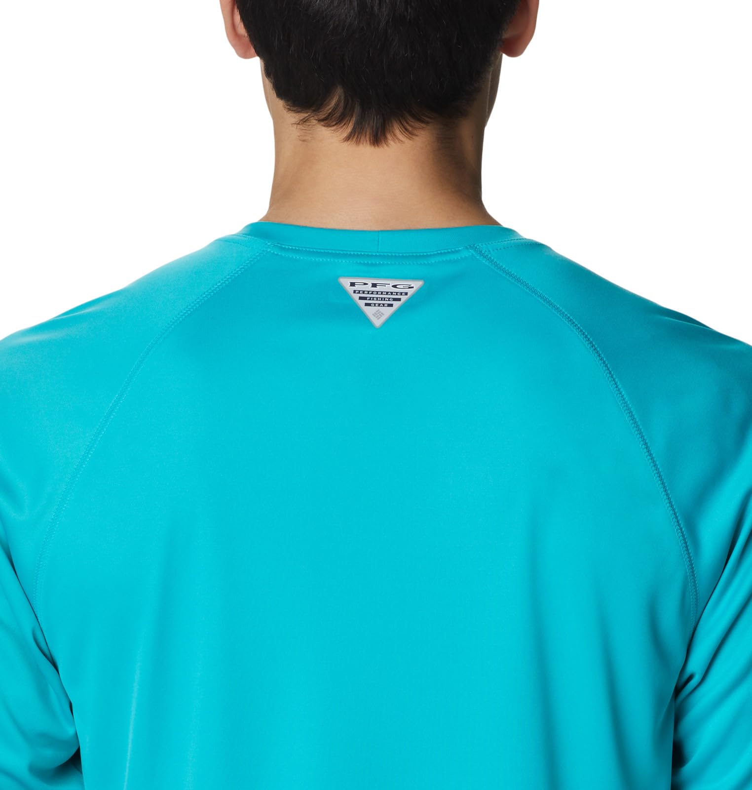 Columbia Men's Terminal Tackle Long Sleeve Shirt, Turquoise/Cool Grey Logo, 4X Big