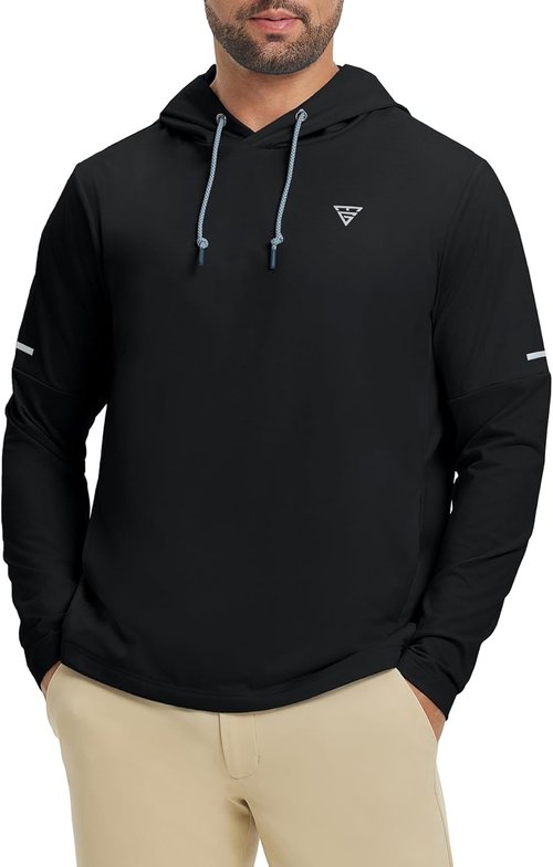 M MAELREG Men's Golf Hoodies - Lightweight Fleece Sweatshirt for Athletic Comfort | Casual Pullover