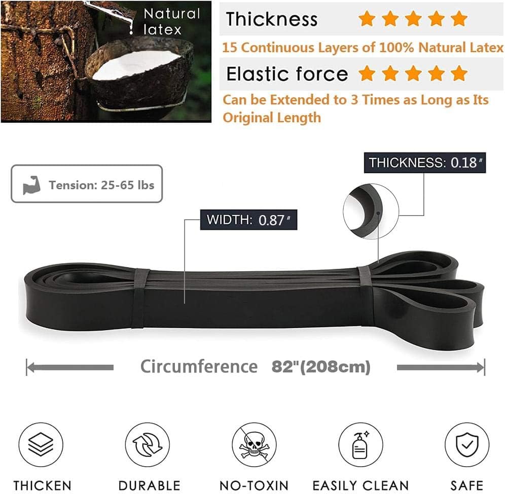 Skiennix Pull-Up Bands | Resistance Bands for Effective Workouts - Ideal for Home & Travel
