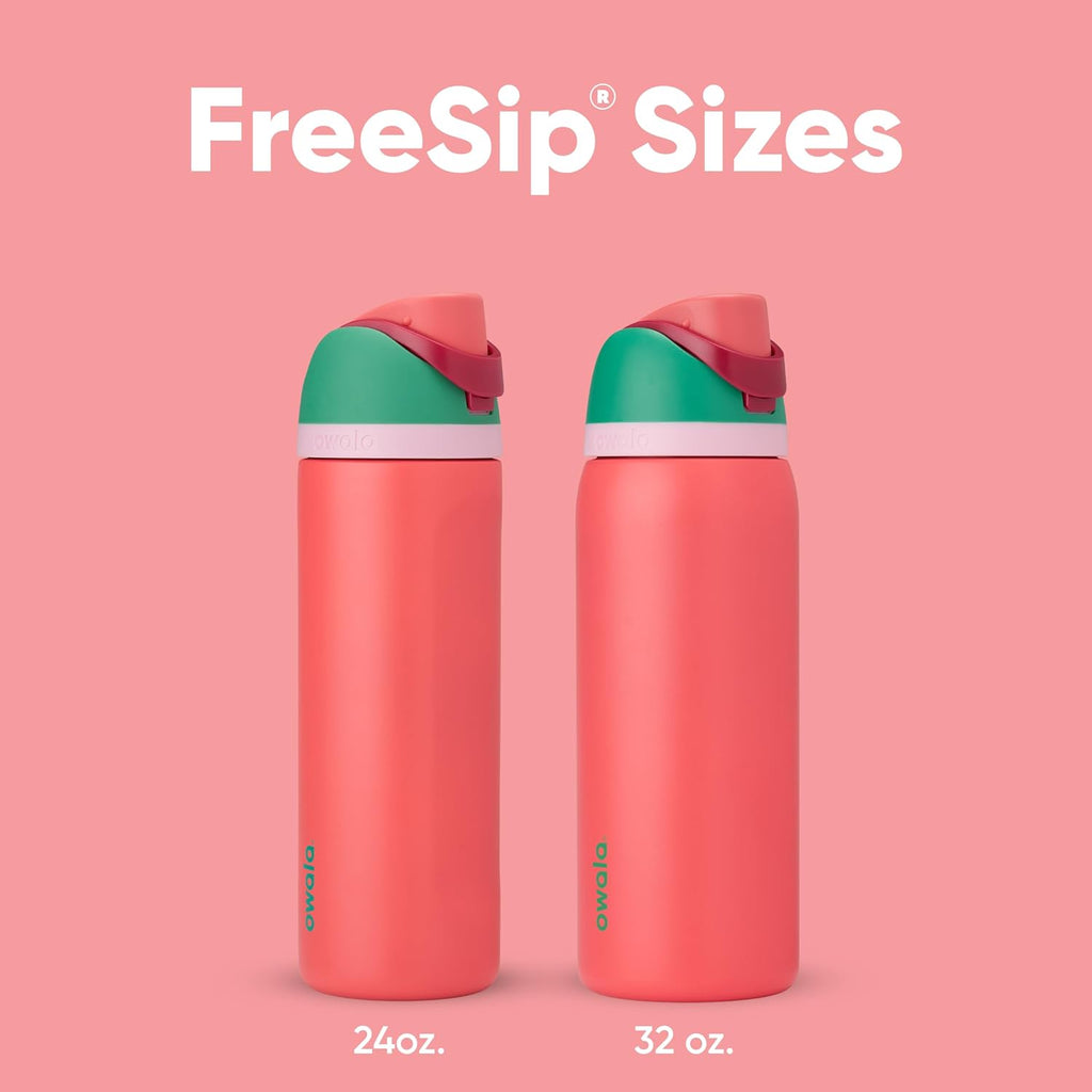 Owala FreeSip 32 oz Insulated Stainless Steel Water Bottle - BPA-Free, With Straw, Ideal for Sports & Travel